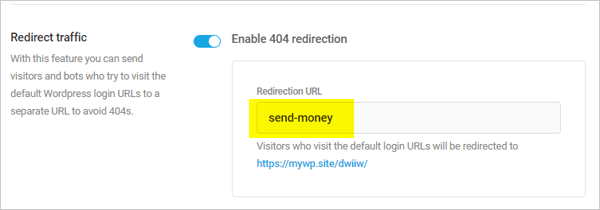Defender Redirect Traffic URL