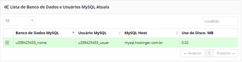 lista de banco de dados e usuários no processo de como conectar php com mysql