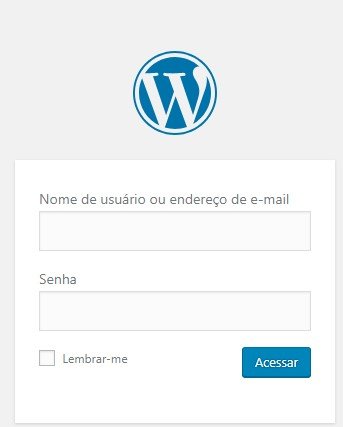 pagina de login no wordpress