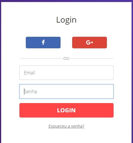 tela de login hostinger