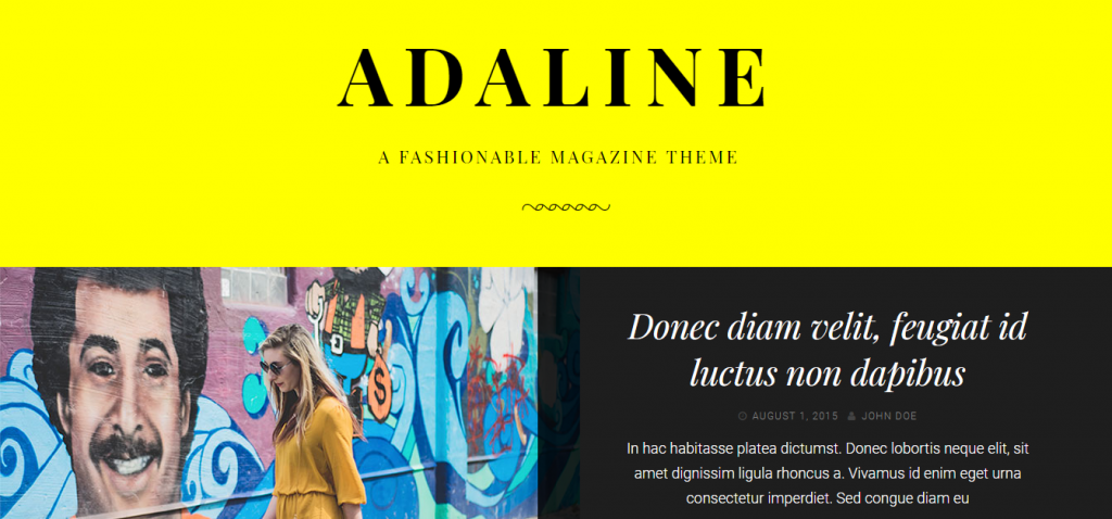 tema Adaline para usar no wordpress