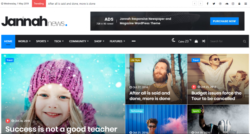 tema de wordpress jannah