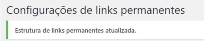 Links permanentes atualizados