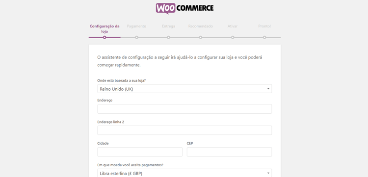 loja virtual com woocommerce passo 3