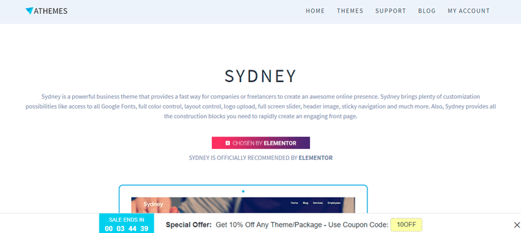 Template WordPress Sydney