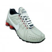 Tênis Nike Shox Junior Prata e Vermelho