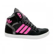 Tênis Feminino Adidas Extaball Cano Médio Preto e Pink