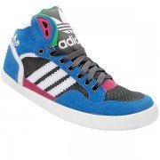 Tênis Feminino Adidas Extaball Cano Médio Azul e Rosa