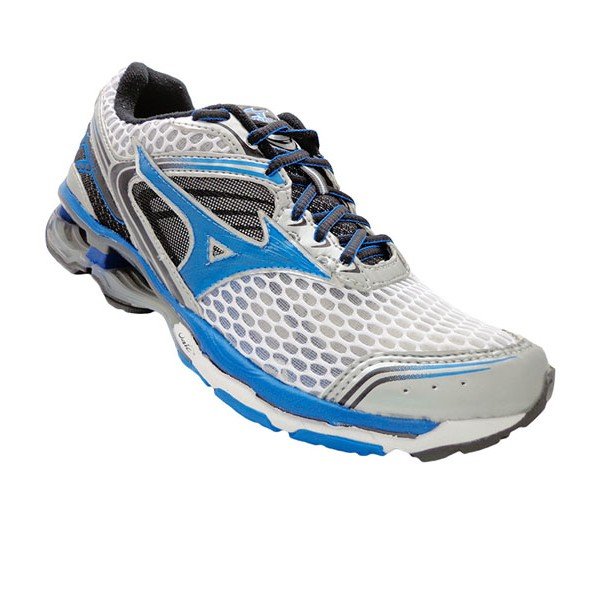 Tenis Mizuno Wave Creation 17 Branco e Azul Kit Loja scriptcerto .br