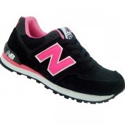 Tênis Feminino New Balance 574 Preto e Rosa