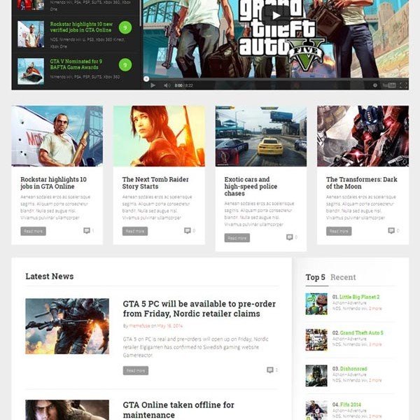 Gamezone-WordPress-Gaming-Theme